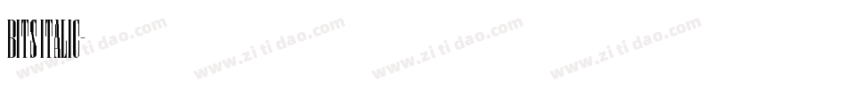 Bits Italic字体转换